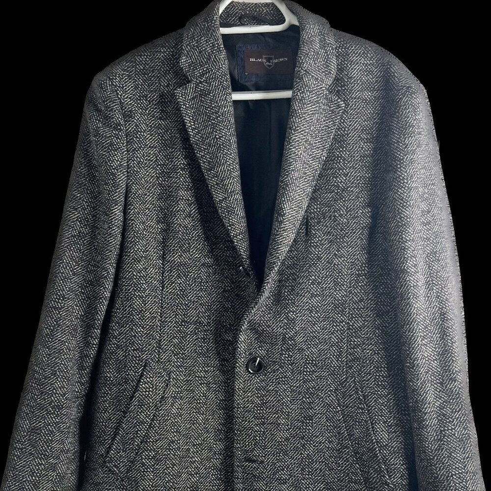 Black & Brown- Overcoat (Regular fit)